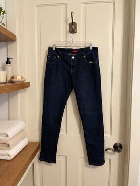 GO GO Star Dark Wash Straight Leg Jeans Junior's Size 15